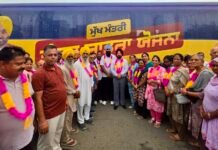 ਮੁੱਖ ਮੰਤਰੀ ਤੀਰਥ ਯਾਤਰਾ ਤਹਿਤ ਵਿਧਾਇਕ ਅਜੀਤਪਾਲ ਸਿੰਘ ਕੋਹਲੀ ਵੱਲੋਂ ਪਟਿਆਲਾ ਤੋਂ ਦੋ ਹੋਰ ਬੱਸਾਂ ਰਵਾਨਾ