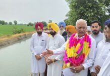 ਸ਼ੁਤਰਾਣਾ ਹਲਕੇ ਦੇ 56 ਪਿੰਡਾਂ ਦੀ 68,500 ਏਕੜ ਜ਼ਮੀਨ ਨੂੰ ਮਿਲਿਆ ਸਿੰਚਾਈ ਲਈ ਨਹਿਰੀ ਪਾਣੀ: ਬਰਿੰਦਰ ਗੋਇਲ