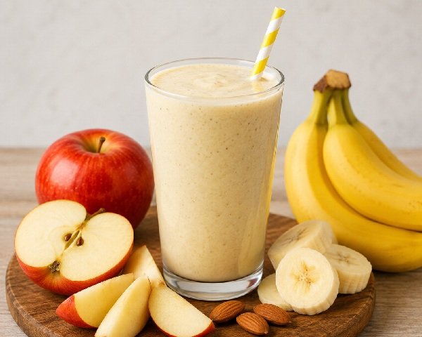 Apple and banana smoothie